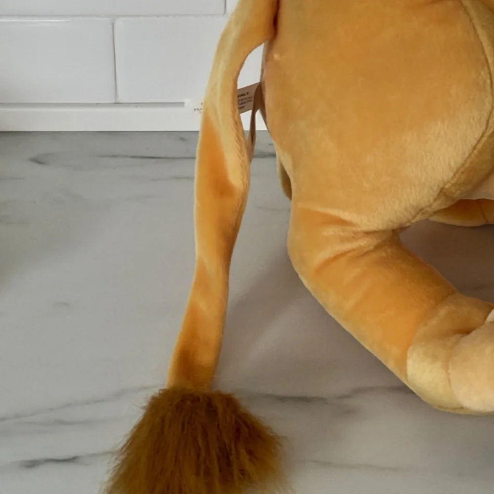 VINTAGE Jumbo Disney Lion King Simba Plush Stuffed Animal 2002 Hasbro XL Toy EUC